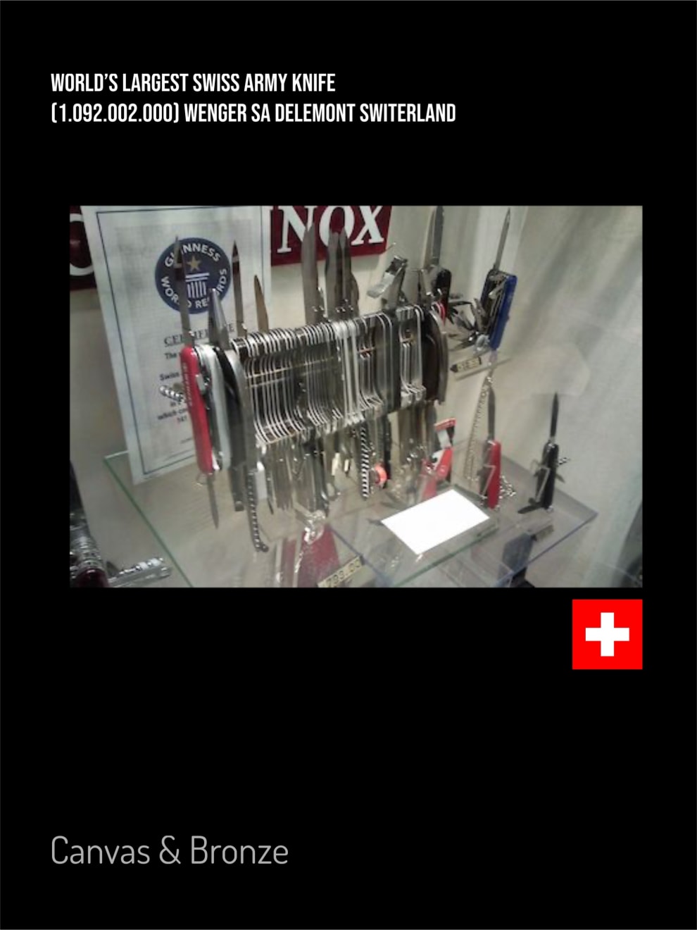 WENGER SA Delémont, Switzerland , World's Largest Swiss Army Giant Knife (1.092.002.000) - Wenger S.A. Delemont, Swizerland, 2007