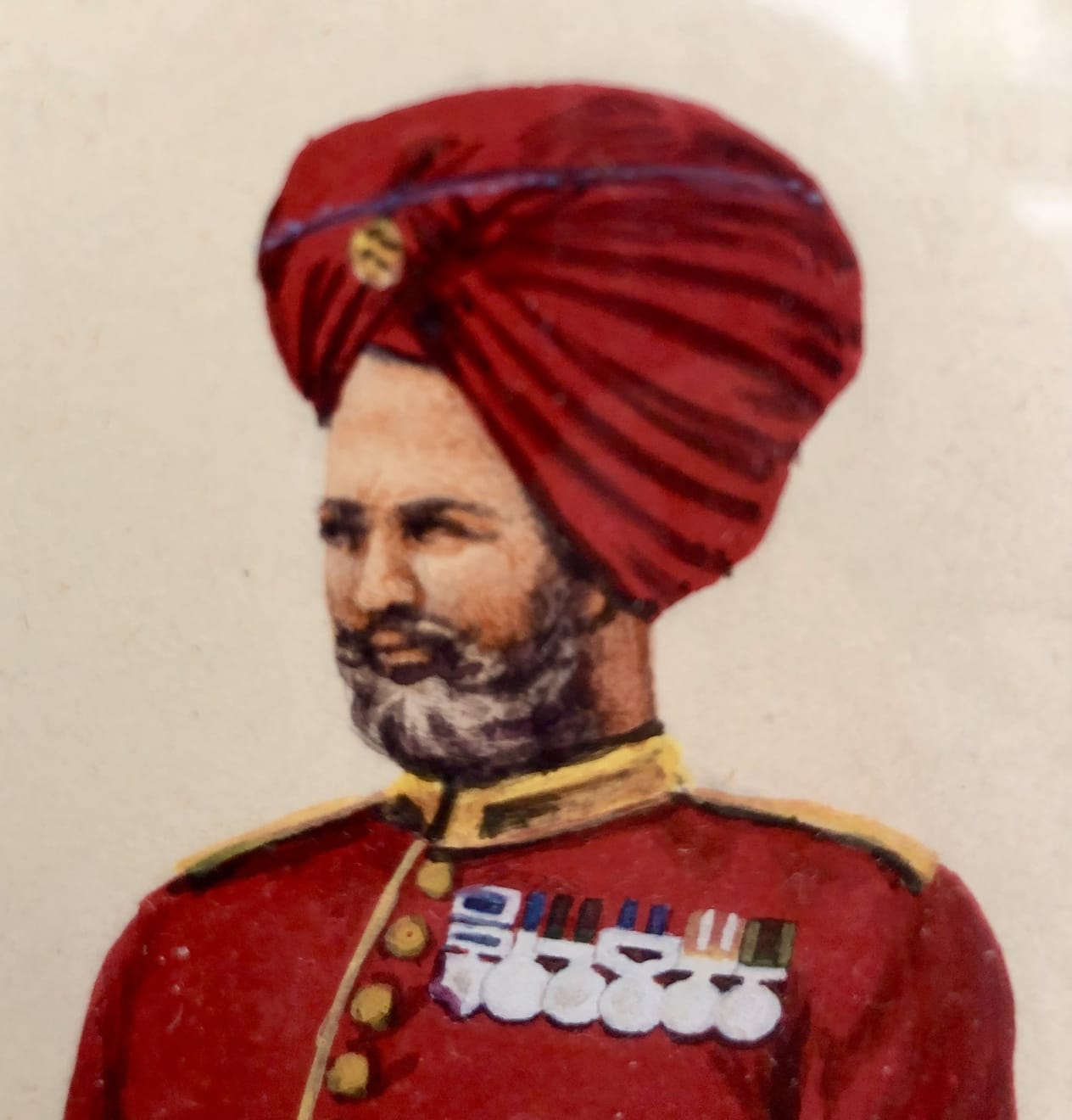 Santosh k Sharma, British Raj Soldier - 14th (King George's Own) Ferozepore Sikhs 1913 (L), 2015
