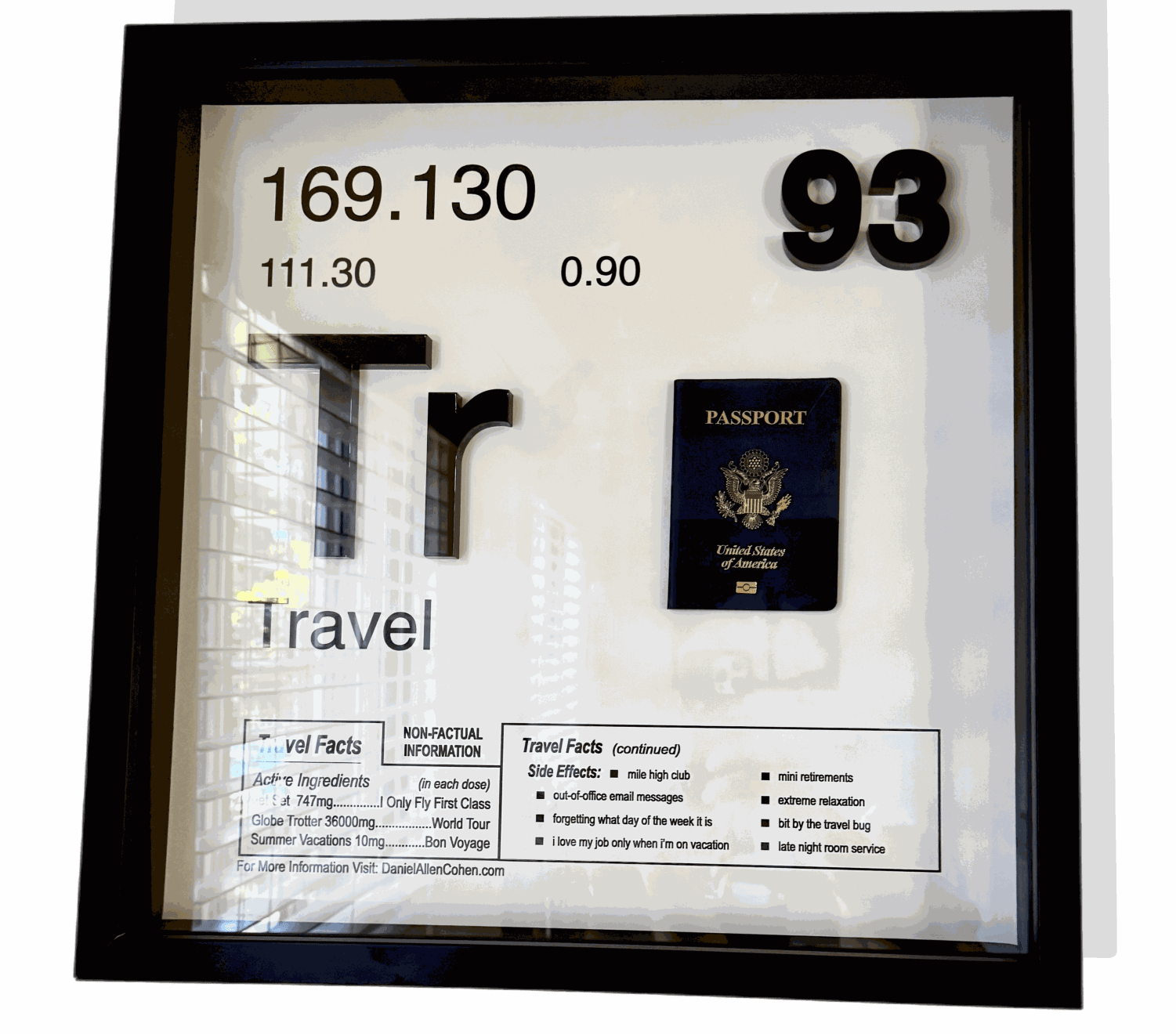 Daniel Allen Cohen, The Science of Art - Periodic Table Travel, 2022