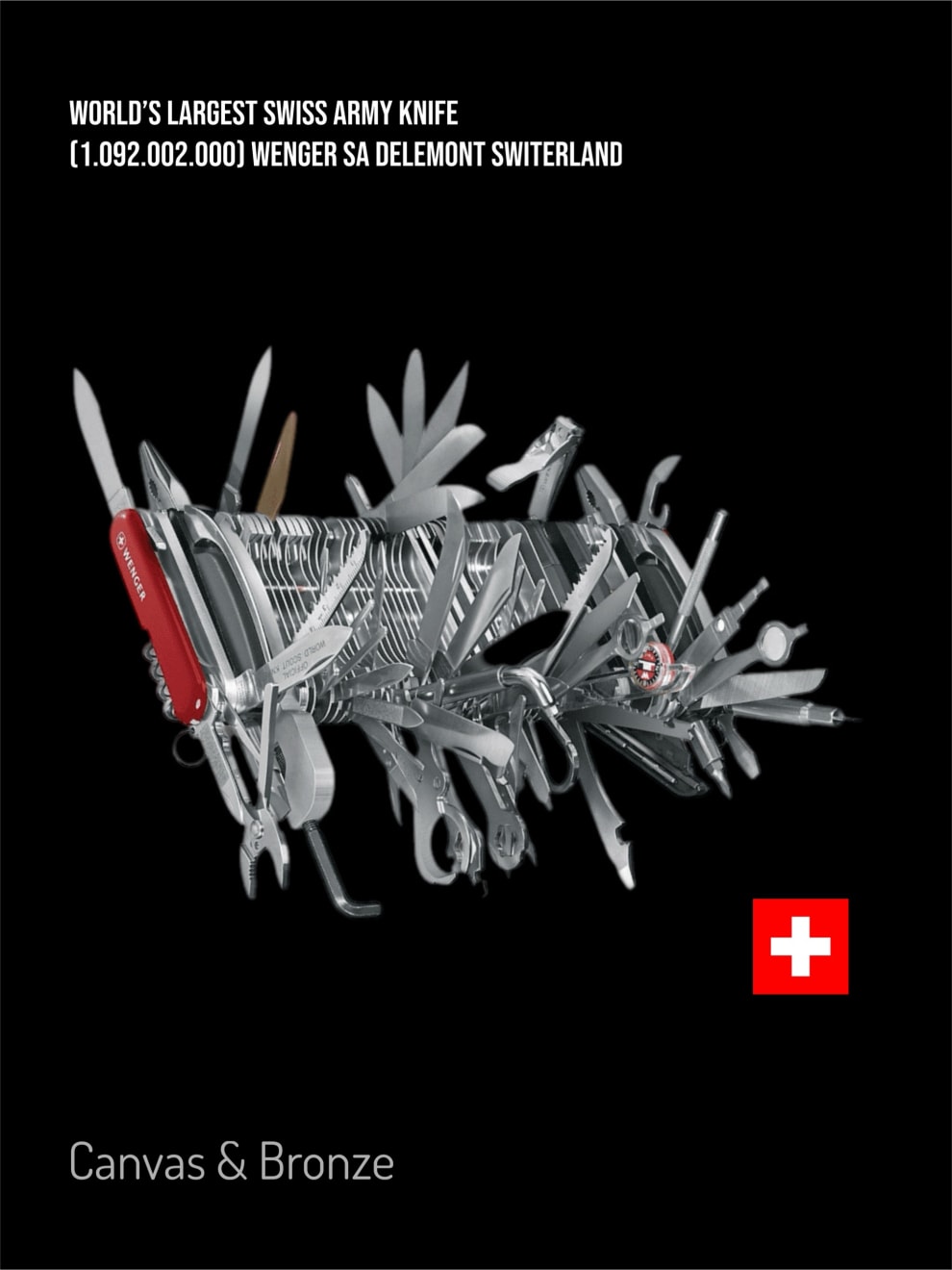 WENGER SA Delémont, Switzerland , World's Largest Swiss Army Giant Knife (1.092.002.000) - Wenger S.A. Delemont, Swizerland, 2007