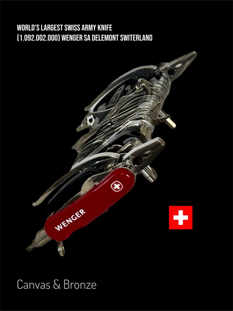 WENGER SA Delémont, Switzerland , World's Largest Swiss Army Giant Knife (1.092.002.000) - Wenger S.A. Delemont, Swizerland, 2007