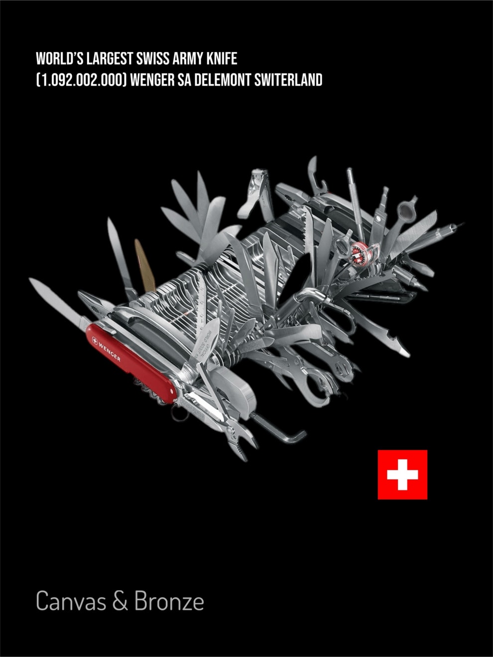 WENGER SA Delémont, Switzerland , World's Largest Swiss Army Giant Knife (1.092.002.000) - Wenger S.A. Delemont, Swizerland, 2007