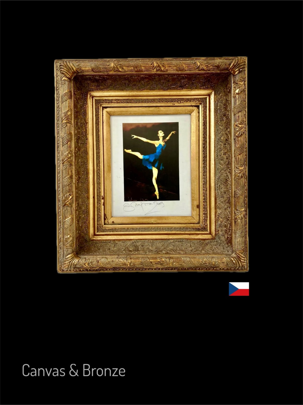 Anonymous, Prague Ballet - Set of 4 Prints - Ornate Gold Frames, 2007
