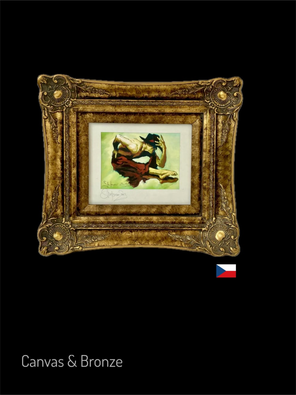 Anonymous, Prague Ballet - Set of 4 Prints - Ornate Gold Frames, 2007