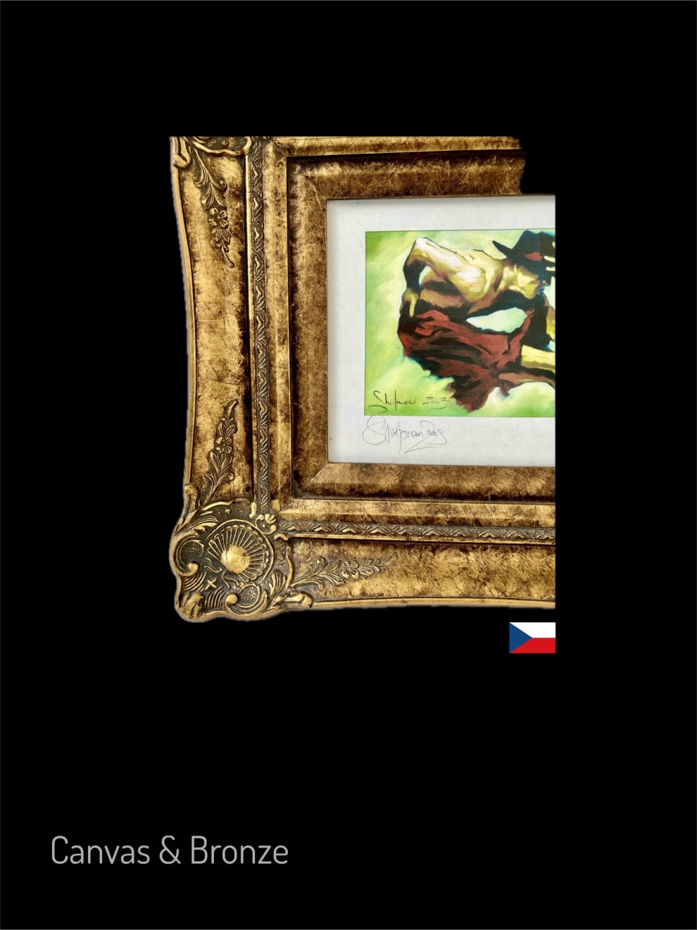 Anonymous, Prague Ballet - Set of 4 Prints - Ornate Gold Frames, 2007