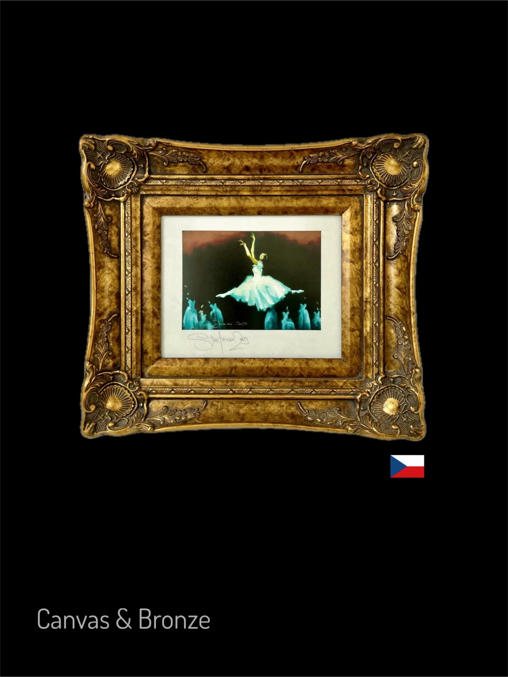 Anonymous, Prague Ballet - Set of 4 Prints - Ornate Gold Frames, 2007