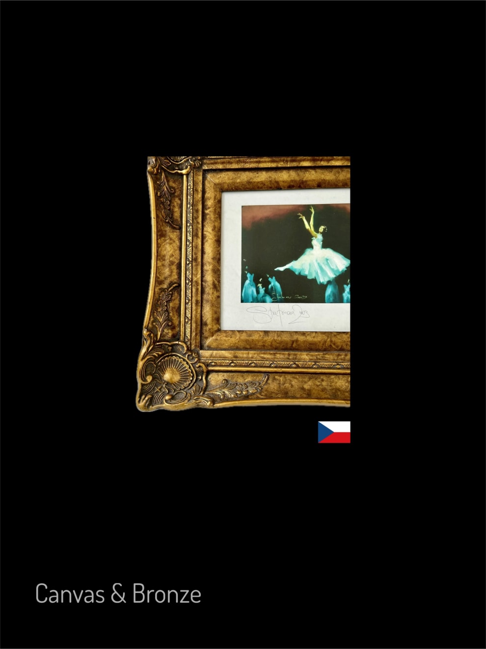 Anonymous, Prague Ballet - Set of 4 Prints - Ornate Gold Frames, 2007