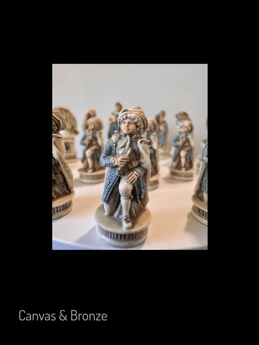 Nigri Scacchi, Italian Hand Painted Chess Set -