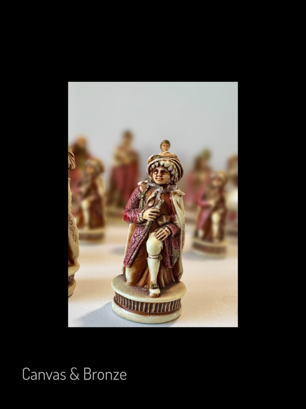 Nigri Scacchi, Italian Hand Painted Chess Set -
