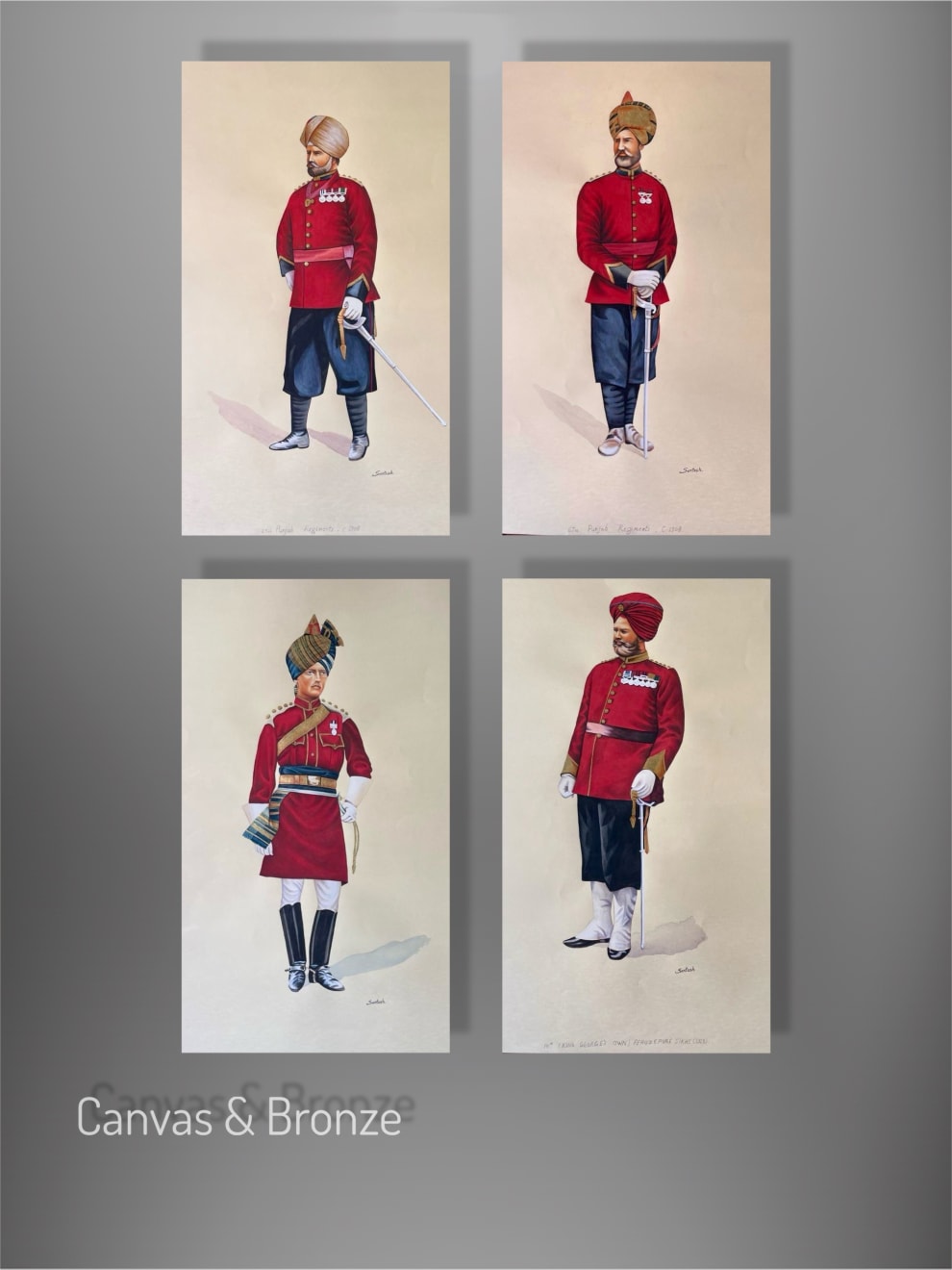 Santosh k Sharma, British Raj Soldier - 14th (King George's Own) Ferozepore Sikhs 1913 (L), 2015