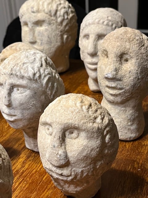 Anonymous, Tunisian Berber Marble Heads - David & Goliath