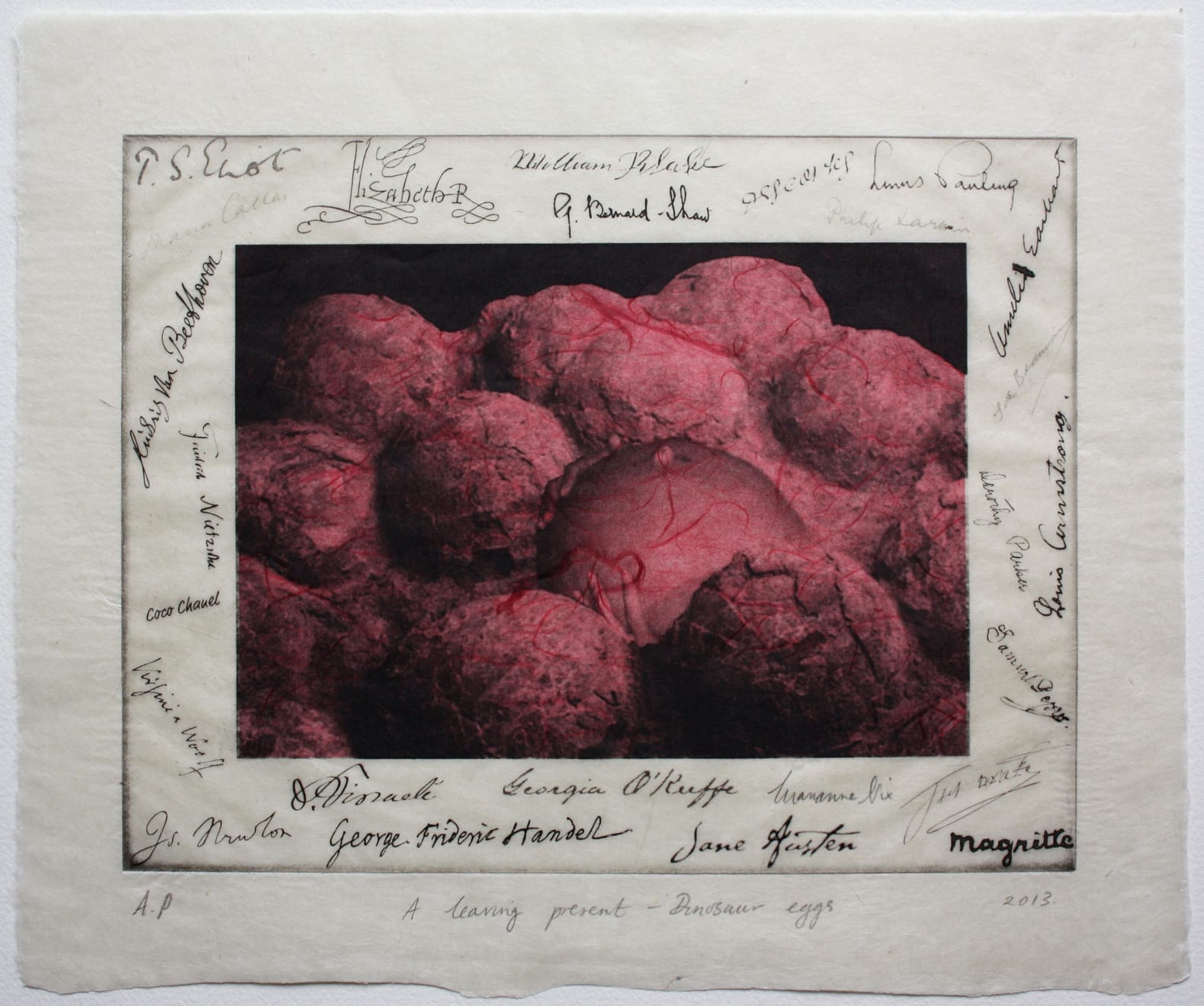 MARIANNE NIX, A leaving present; Dinosaur eggs, 2011