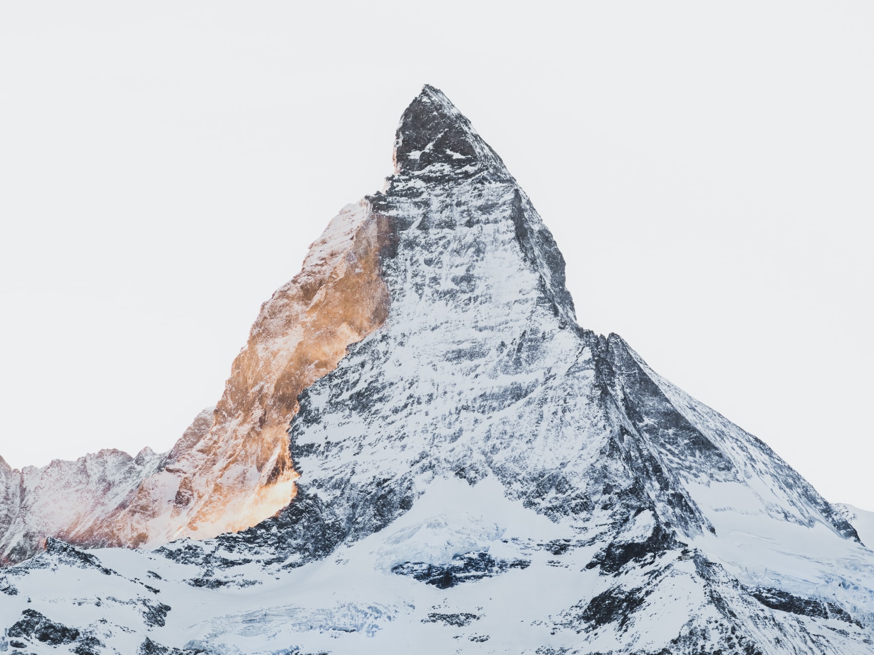 das Matterhorn nach einem stürmischen Tag