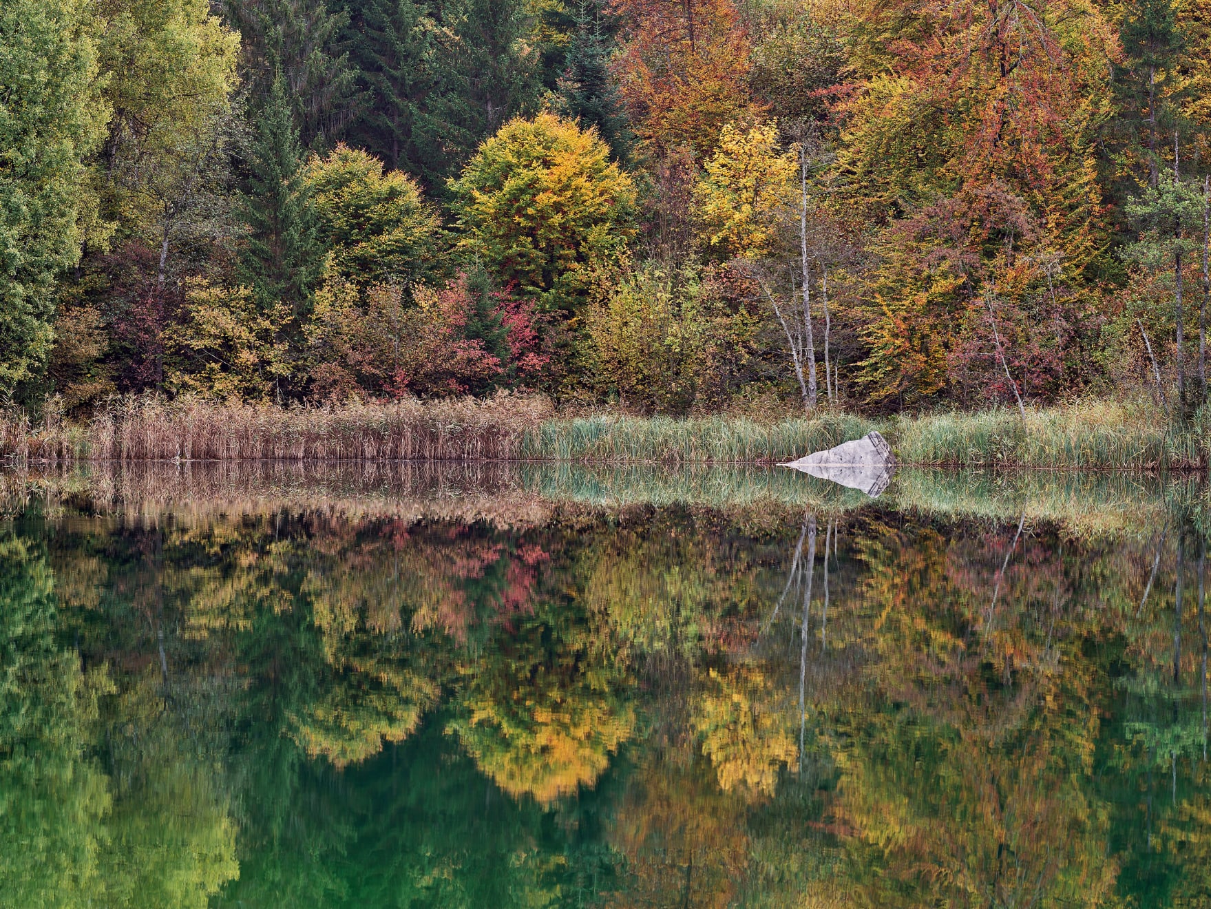 Crestasee foto im Hebrbst