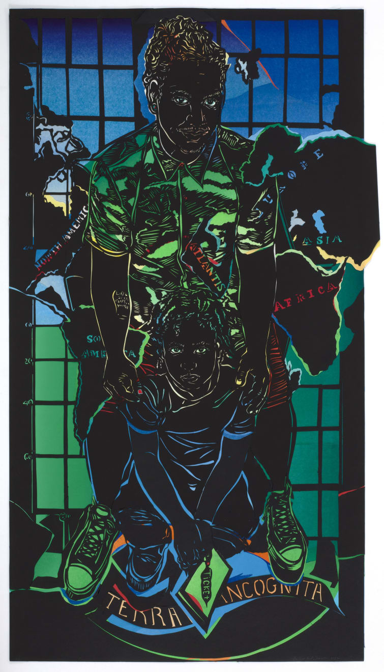 Barbara Earl Thomas, Man and Daughter; Ticket to the World, 2022