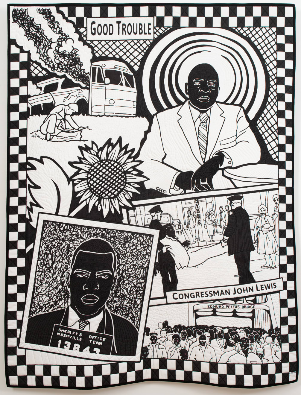Carolyn Mazloomi, Good Trouble in Honor of John Lewis, 2024
