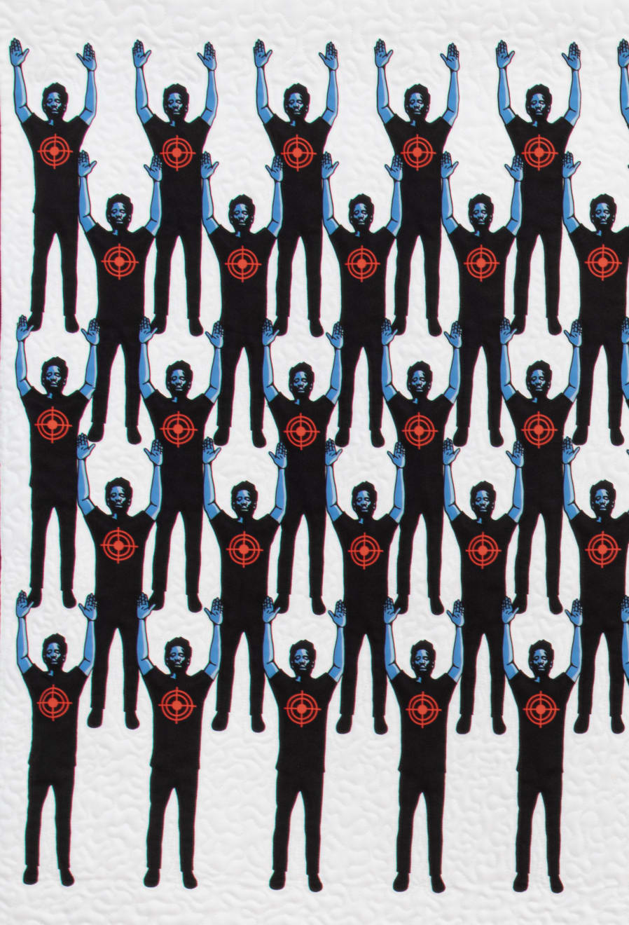 Carolyn Mazloomi , Hands Up ... Don't Shoot #2, 2024, Courtesy: The Art Institute of Chicago