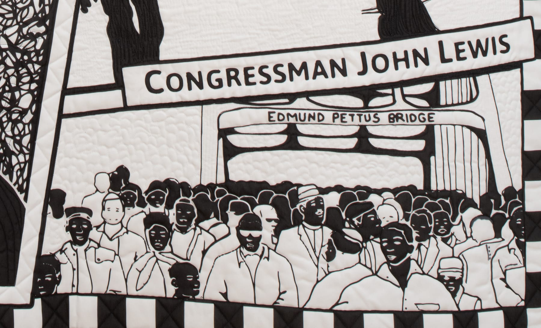 Carolyn Mazloomi, Good Trouble in Honor of John Lewis, 2024