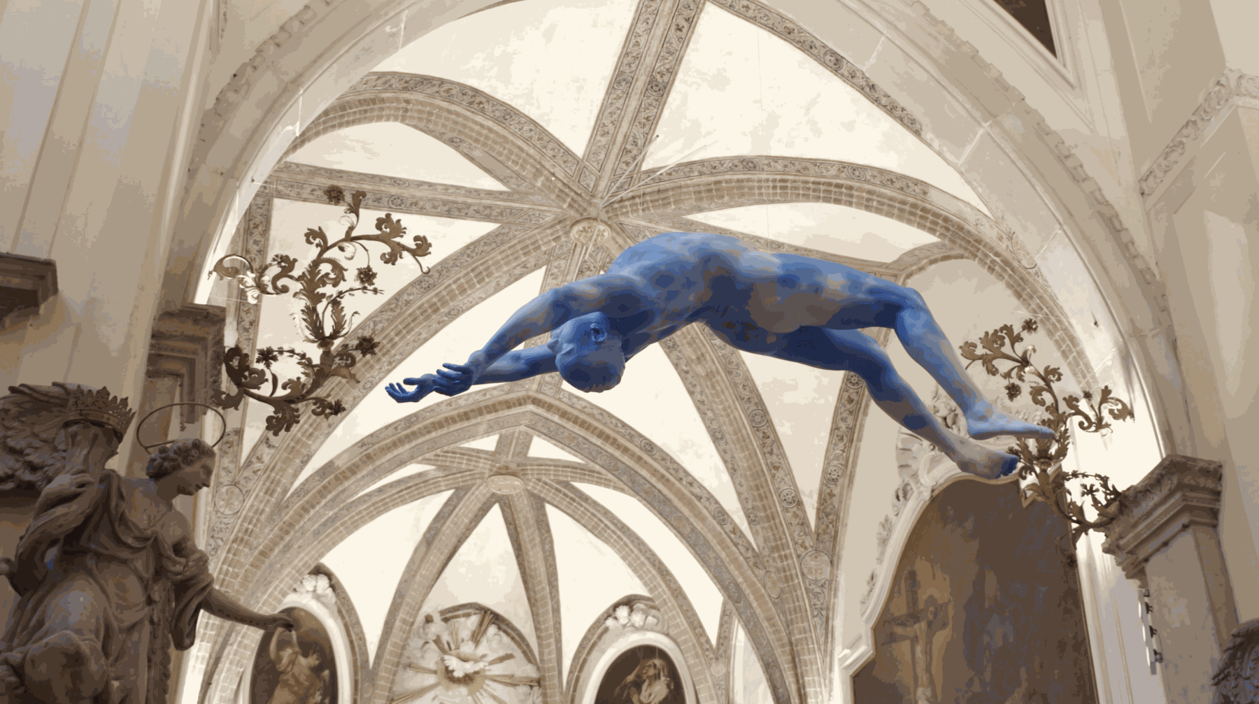Ugo Rondinone Installation at Scuola Grande San Giovanni Evangelista, Venice Biennale, 2022