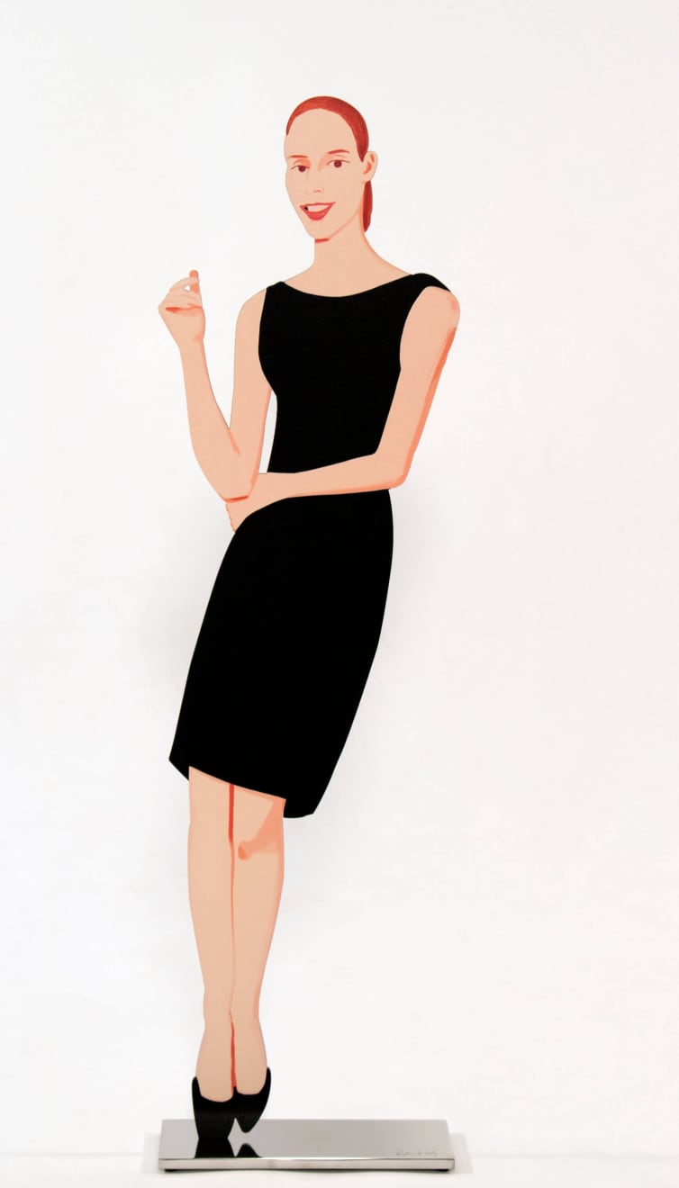 Alex Katz Ulla from Black Dress, 2017 Aluminum sculpture 23.75h inches Edition of 35 For sale at VFA