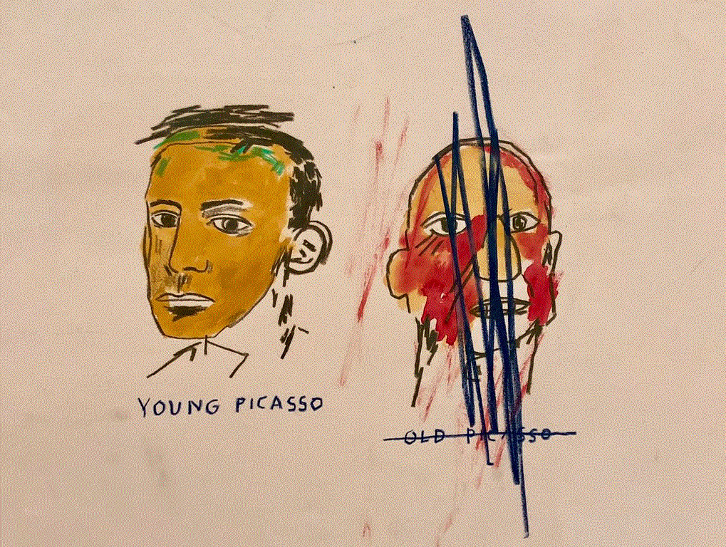 Jean-Michel Basquiat Extrait de Young Picasso - Old Picasso, 1984 Credit: y.caradec