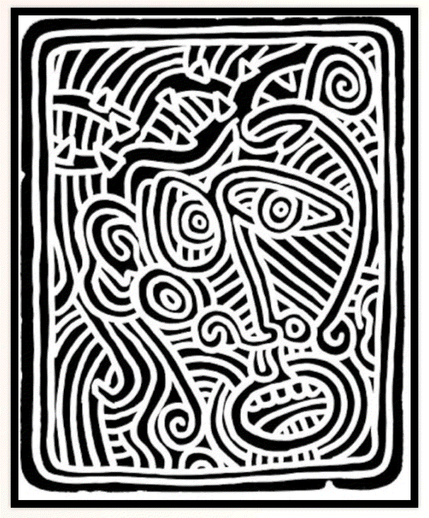 Keith Haring STONES #2, 1989 Lithograph 30 x 22 inches Edition of 60 Available at VFA