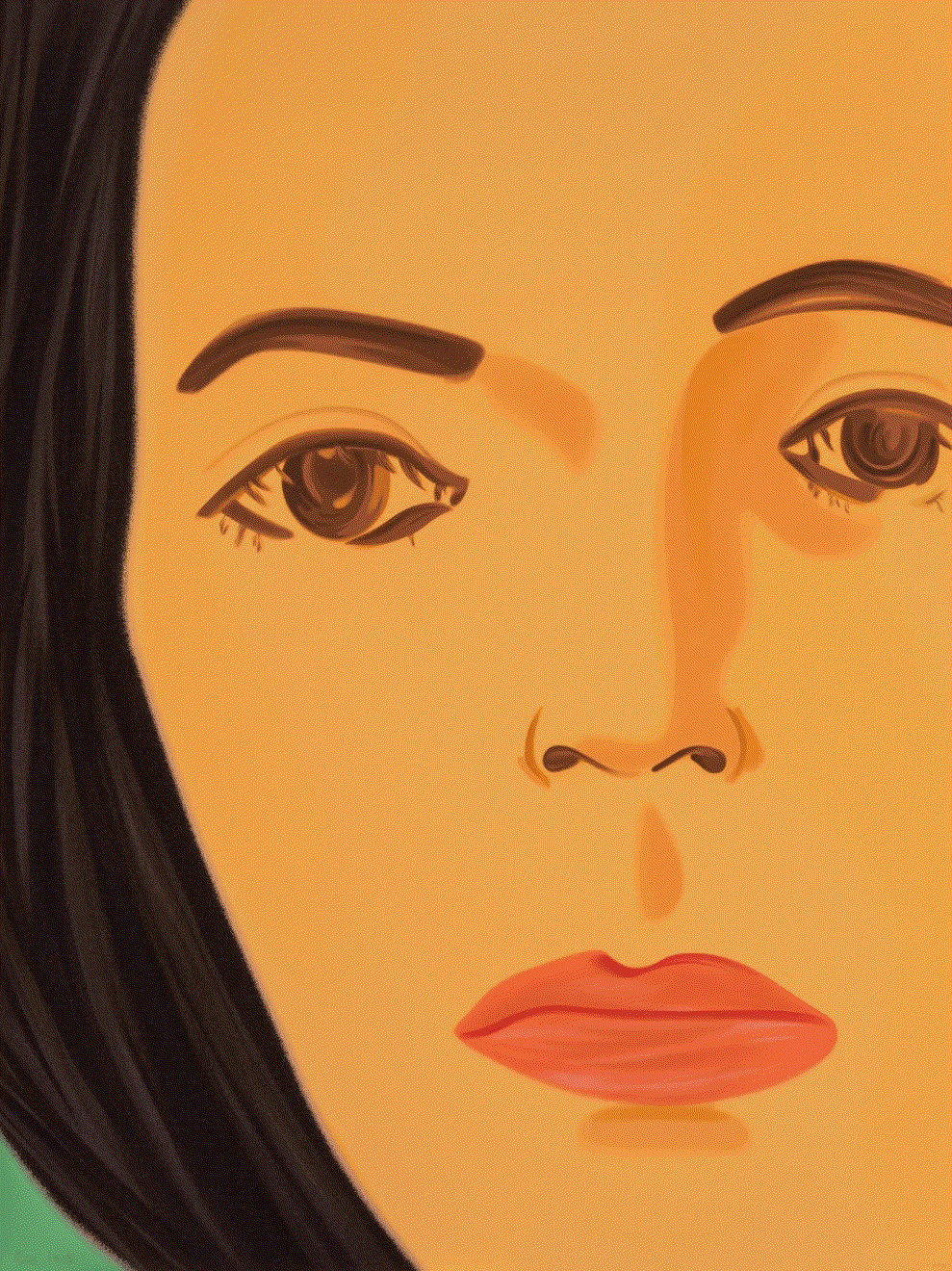 Alex Katz ADA 1, 2022 Silkscreen 54h x 40 1/2w in Edition of 100 Available at VFA