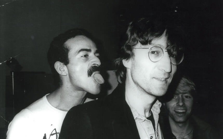 Lennon, in New York, being “dissed” by the boyfriend of fashion designer Halston in 1979, a year before he was shot.