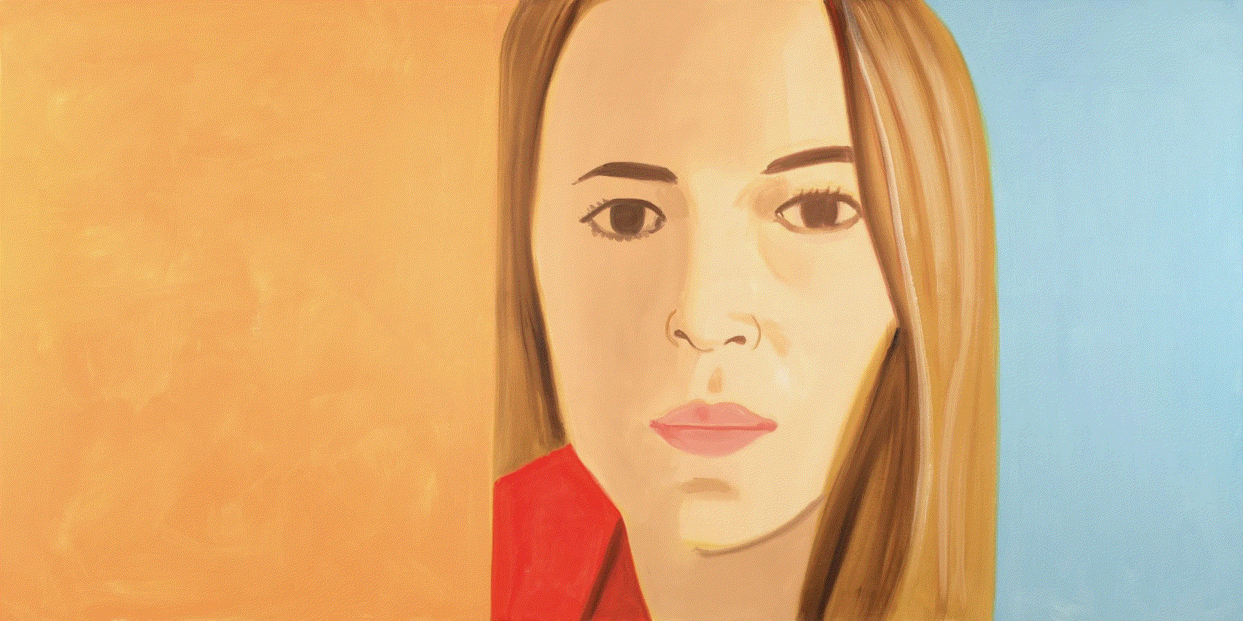 Alex Katz ELIZABETH, 2024 Archival Pigment on Innova Etching cotton rag 315 gsm paper 30 x 60 in 76.2 x 152.4 cm 16/60 Available at VFA