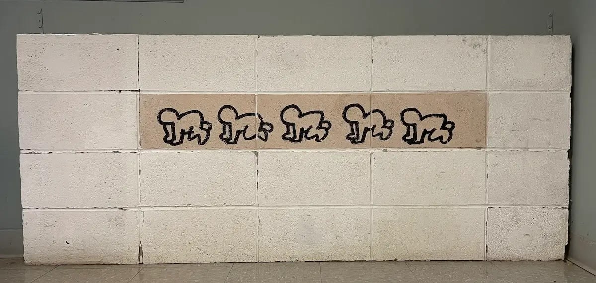Keith Haring, Untitled wall drawing, 1981 Created at Bard College