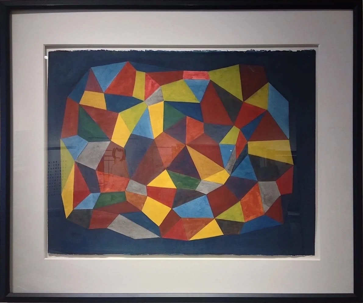 Sol LeWitt COMPLEX STRUCTURE IN A CONTAINED SPACE, 1988 Gouache on paper 22 1/2 x 29 5/8 ins 57.15 x 75.56 cm Available at VFA