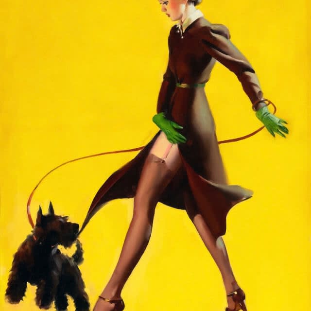 Gil Elvfren Man’s Best Friend n.d.