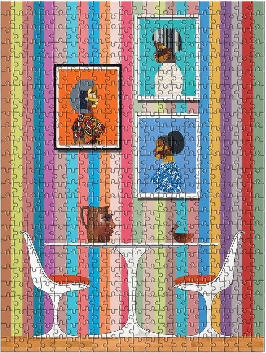 Derrick Adams work on Dreamyard In School jigsaw puzzle, 2022