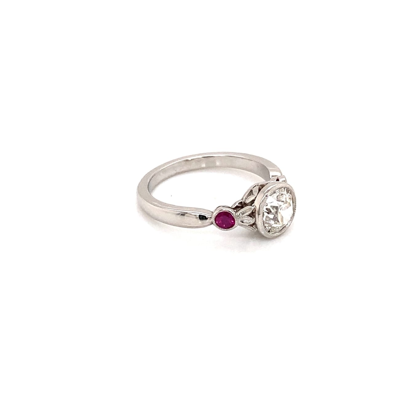 Bespoke Old Cut Diamond & Ruby Ring