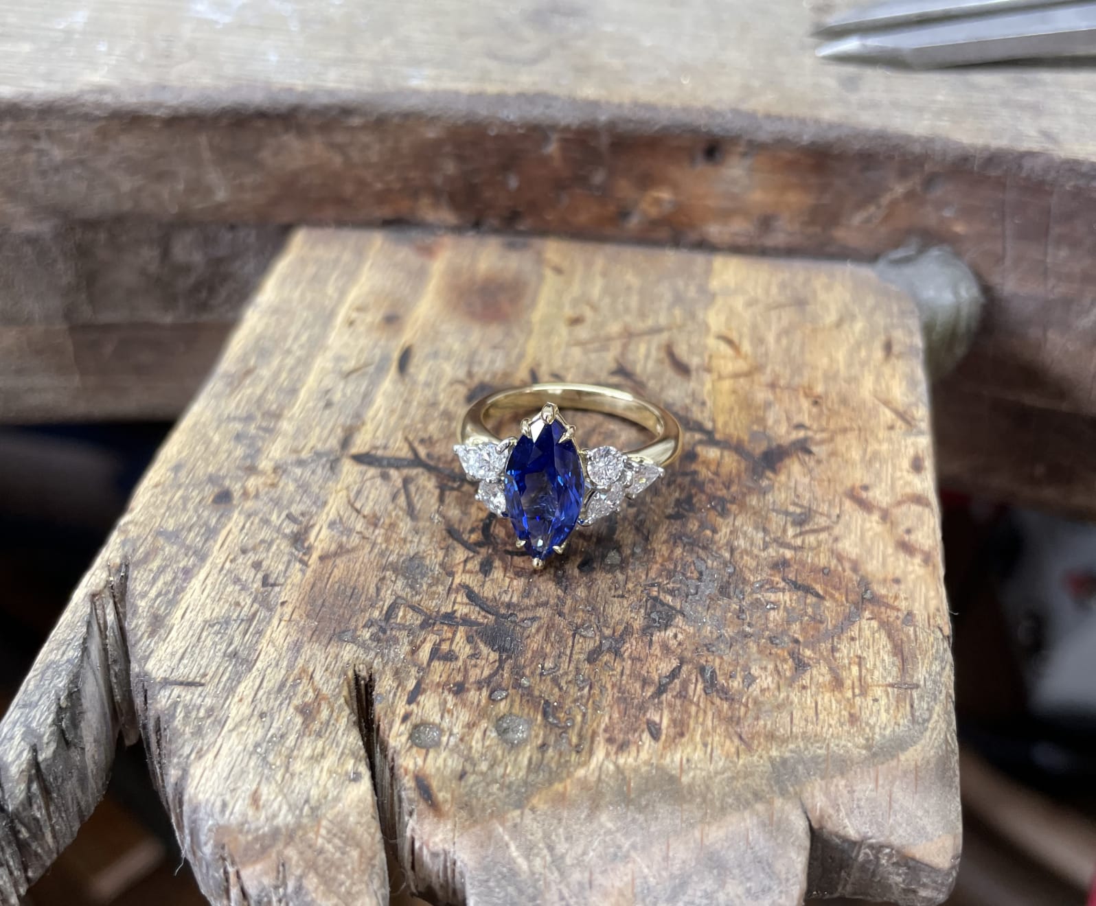 Bespoke Sapphire and Diamond Ring