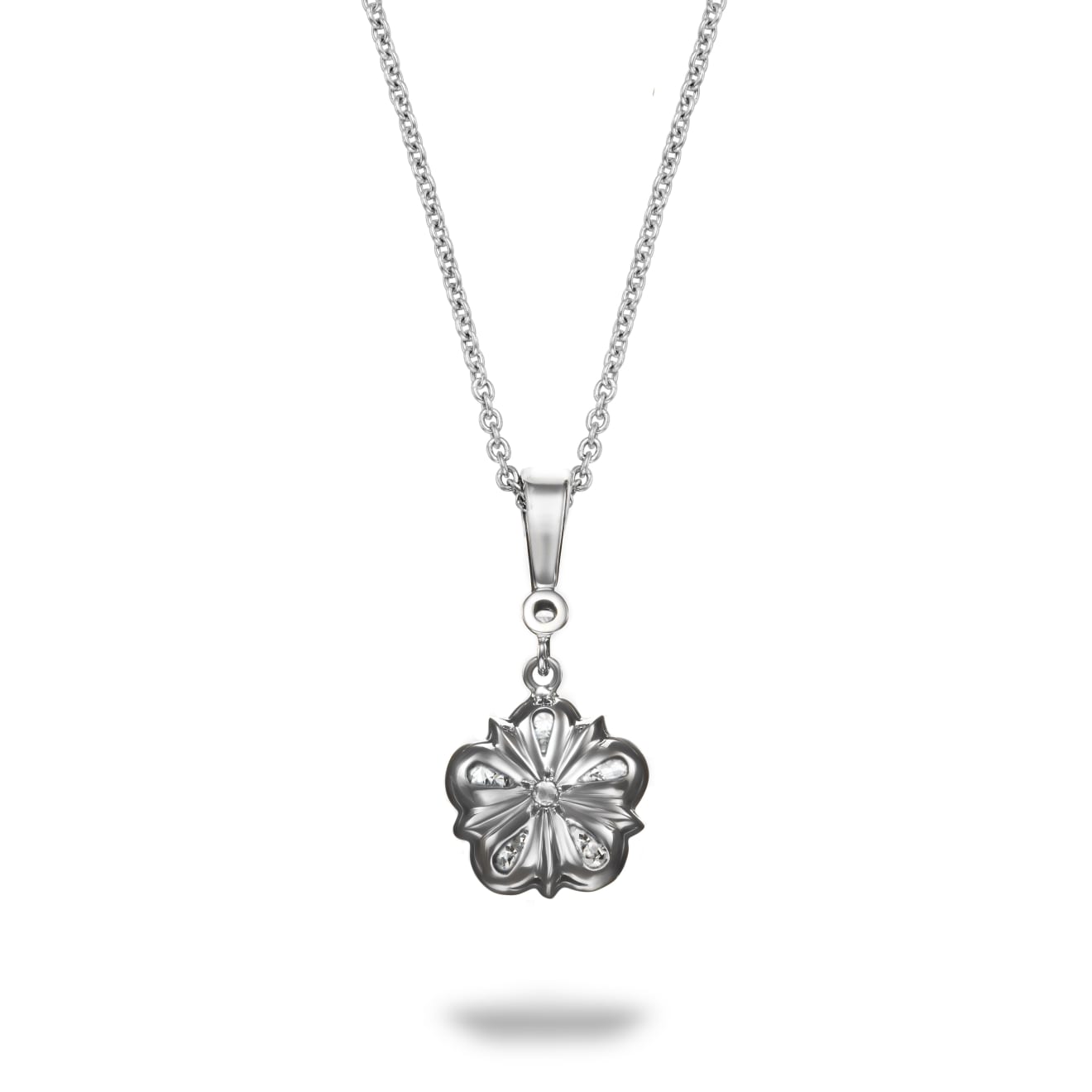 Diamond Rose Pendant