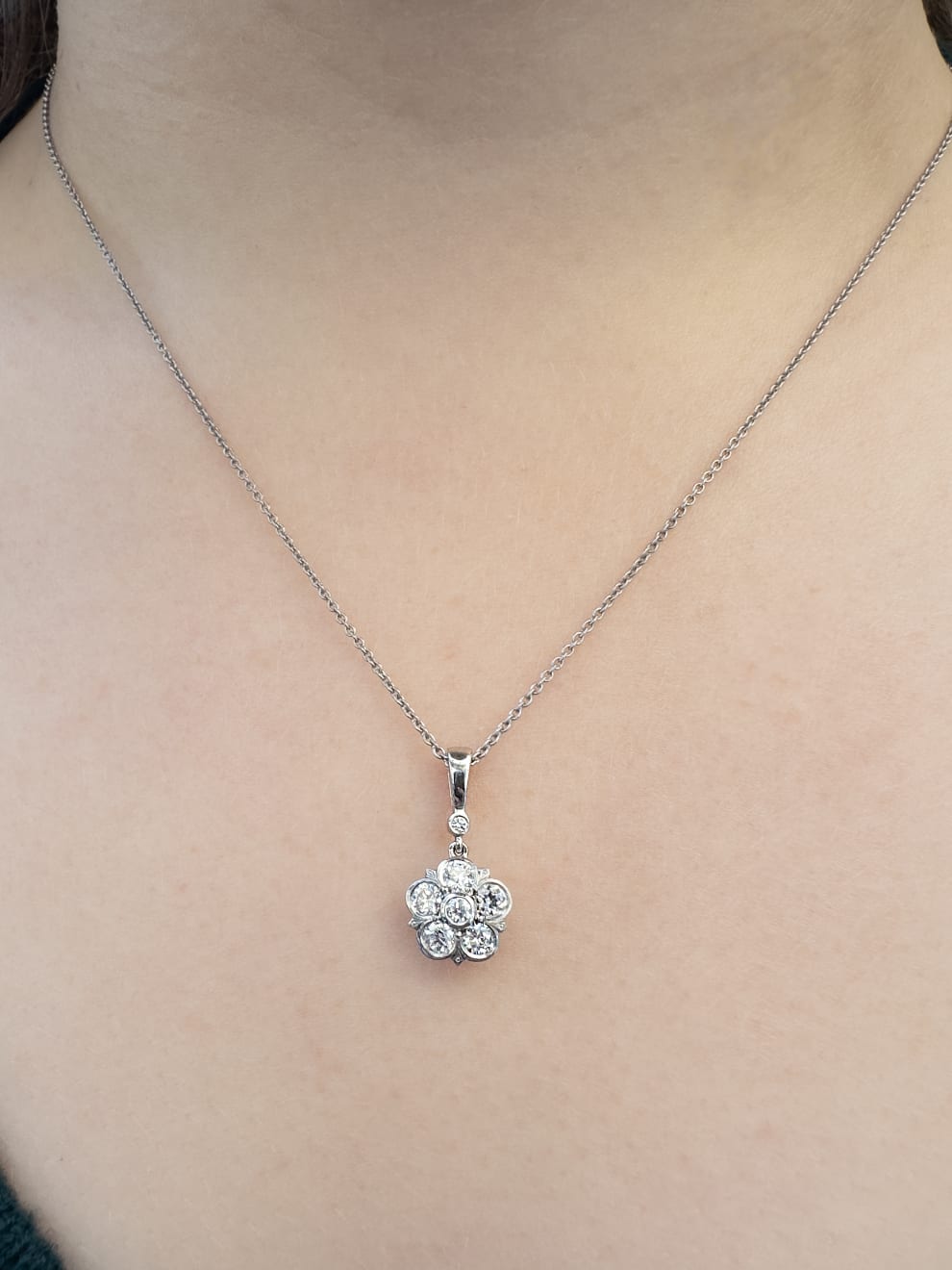 Diamond Rose Pendant