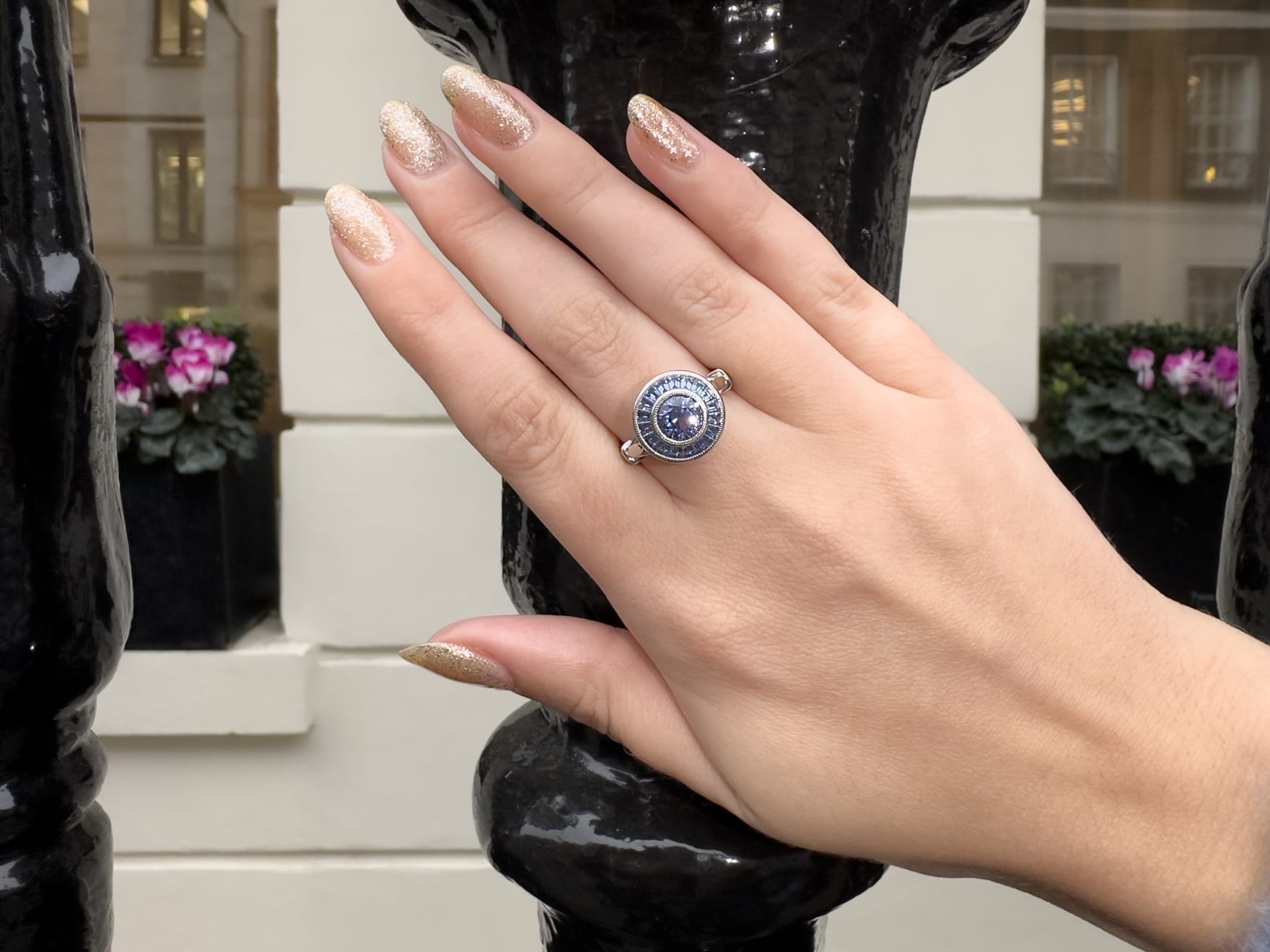 Sapphire Target Ring