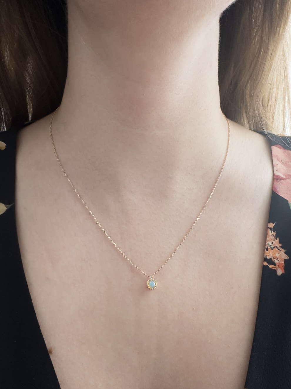 Honeycomb Opal Pendant