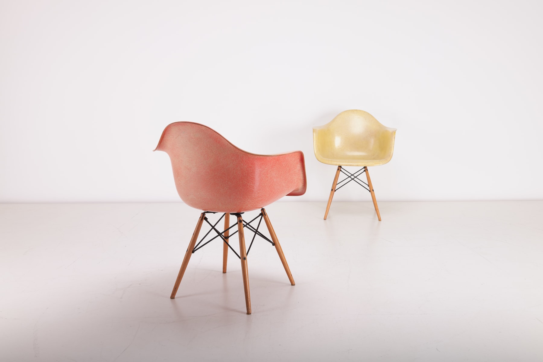 Charles & Ray Eames, 'Rope Edge' Fiberglass Chairs, 1950-54