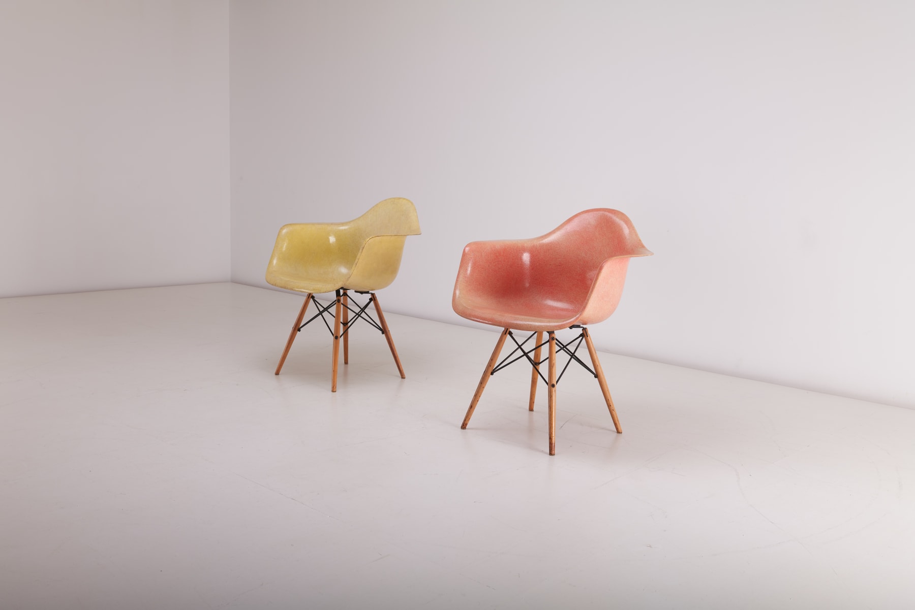 Charles & Ray Eames, 'Rope Edge' Fiberglass Chairs, 1950-54