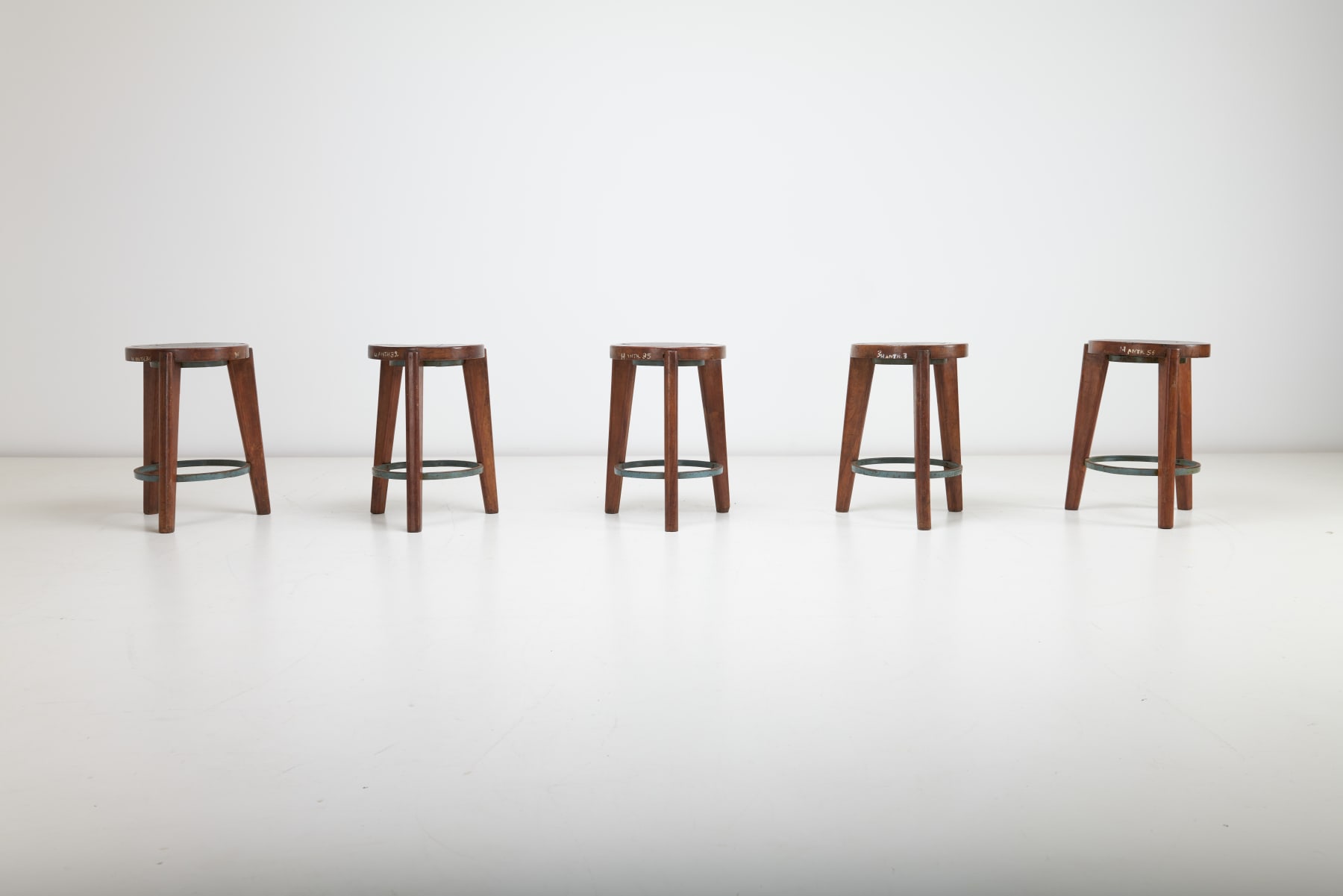 Pierre Jeanneret , Stools, 1965
