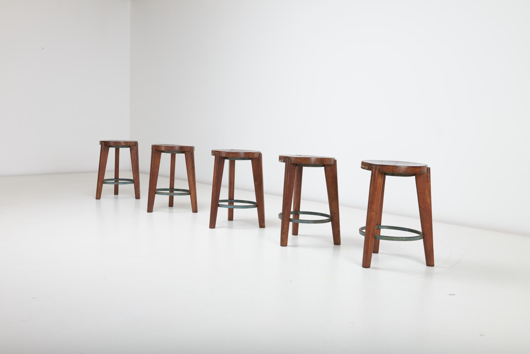Pierre Jeanneret , Stools, 1965