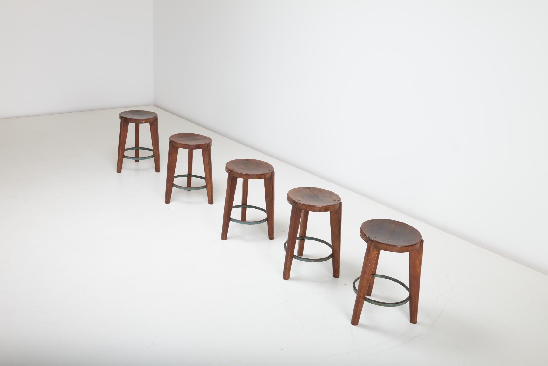 Pierre Jeanneret , Stools, 1965