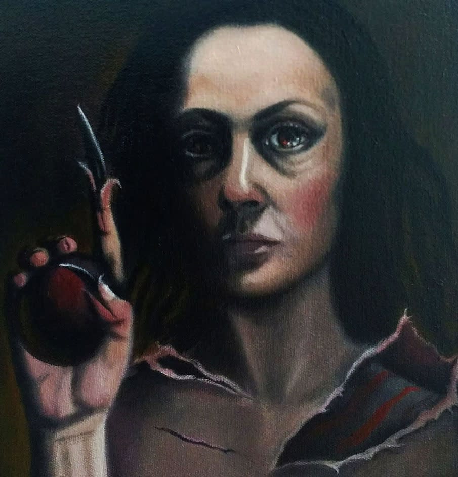 Dangerosa, Sinister, oil on canvas, 9