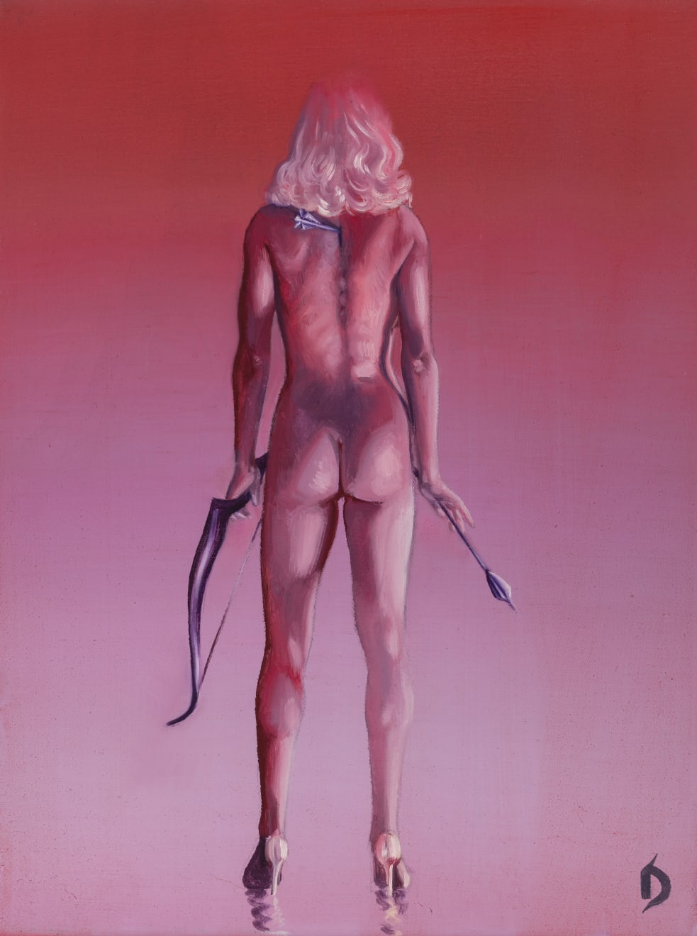 Dangerosa, Kill Me Now, oil on canvas, 40cm x 30cm, 2022