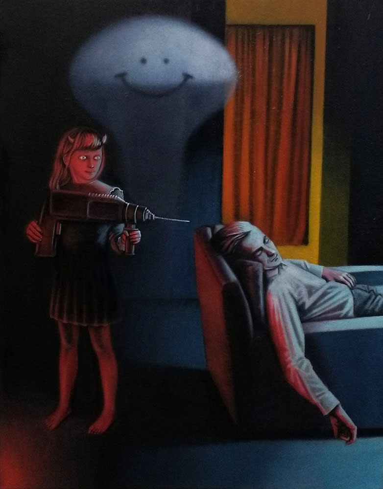 Dangerosa, DIY, oil on canvas, 70cm x 50cm, 2019