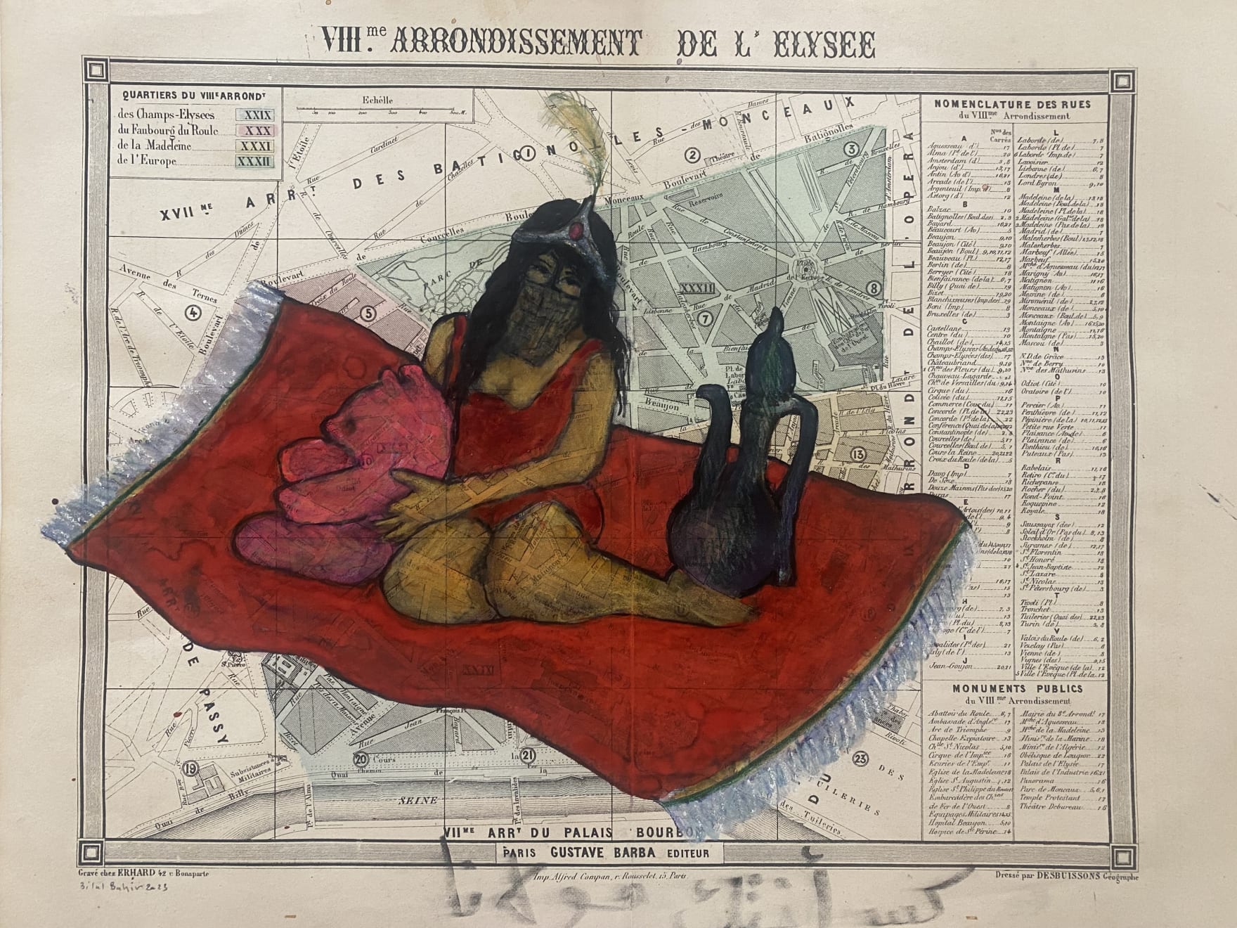 Bilal Bahir , Red Sun in the sky VIII Paris, 2023