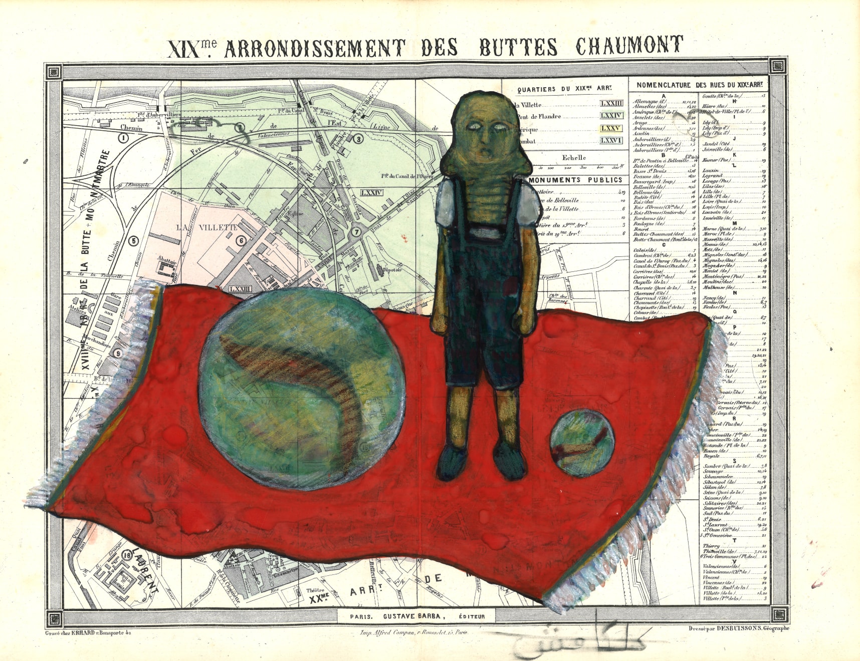 Bilal Bahir , Red Sun in the sky XIX Paris, 2023