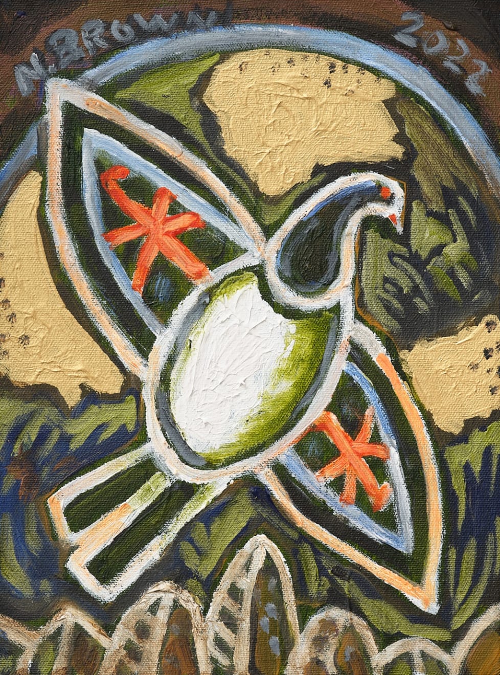 Avian Rising painting by Nigel Brown